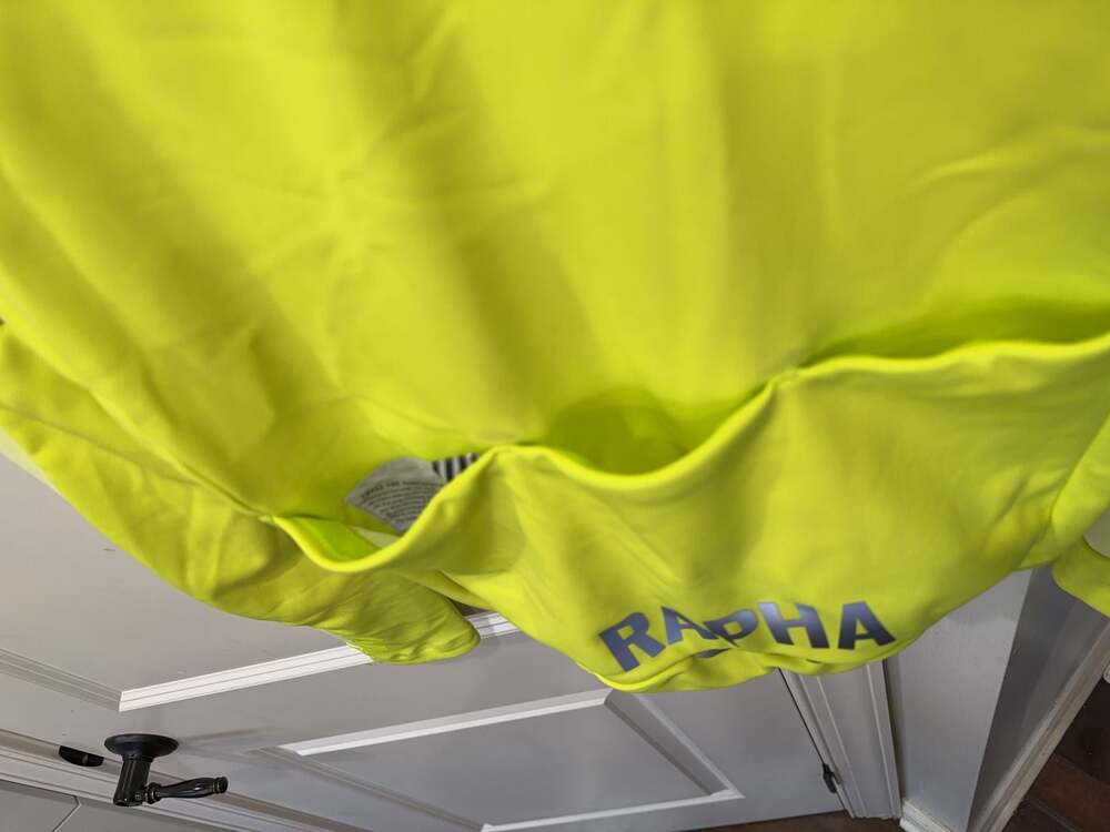 Rapha Pro Team Training Jacket High-Vis Yellow Size Small - Picture 5 of 5